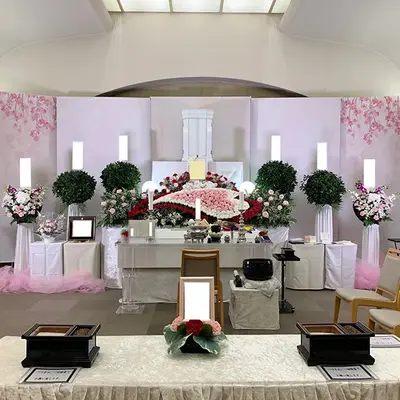 華セレモニーで葬儀を行なった写真