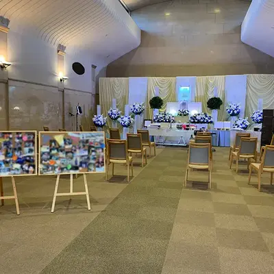 華セレモニーで葬儀を行なった写真