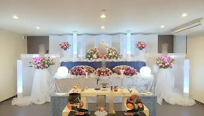 大満足の花祭壇
