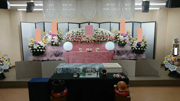 一休庵 久保山式場で葬儀を行なった写真