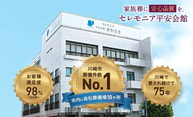 平安会館かわさきで葬儀を行なった写真