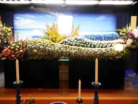 平安会館かわさきで葬儀を行なった写真