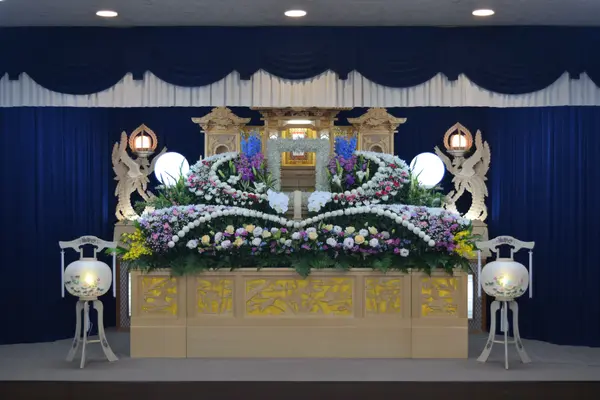 松下葬祭(さくらホール)で葬儀を行なった写真