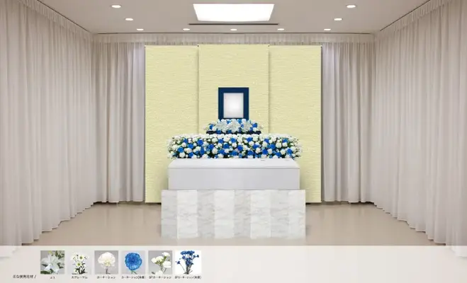 家族葬ホール馬絹会館で葬儀を行なった写真