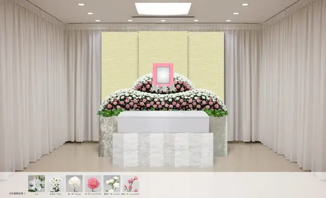 家族葬ホール馬絹会館で葬儀を行なった写真