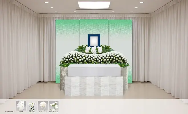 家族葬ホール馬絹会館で葬儀を行なった写真