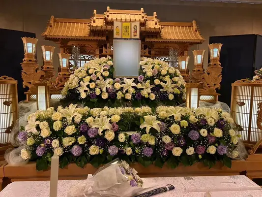 ひかりセレモニーで葬儀を行なった写真