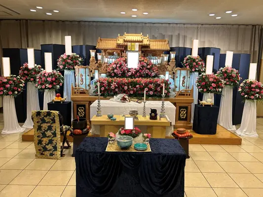 ひかりセレモニーで葬儀を行なった写真