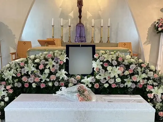 ひかりセレモニーで葬儀を行なった写真