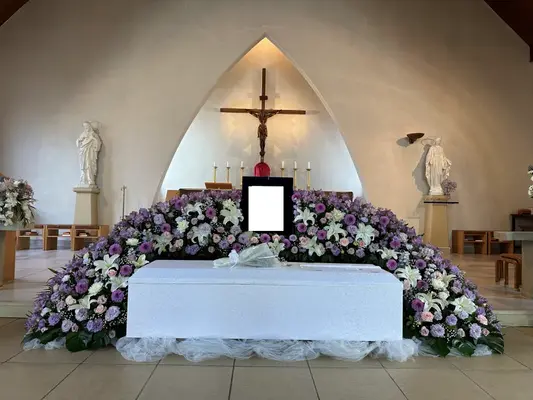 ひかりセレモニーで葬儀を行なった写真