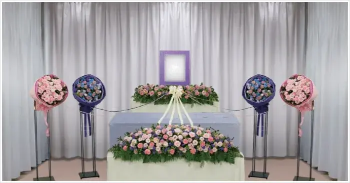 ふじみ式典で葬儀を行なった写真