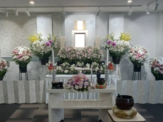 大和式礼で葬儀を行なった写真
