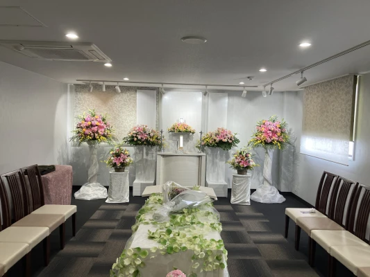 大和式礼で葬儀を行なった写真