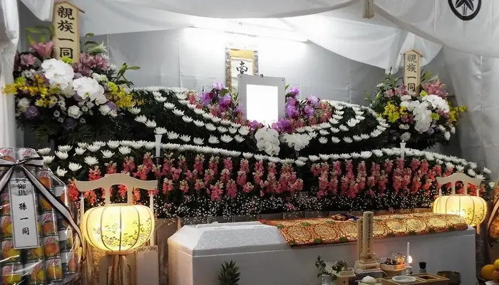 アシス（長岡京ホール）で葬儀を行なった写真