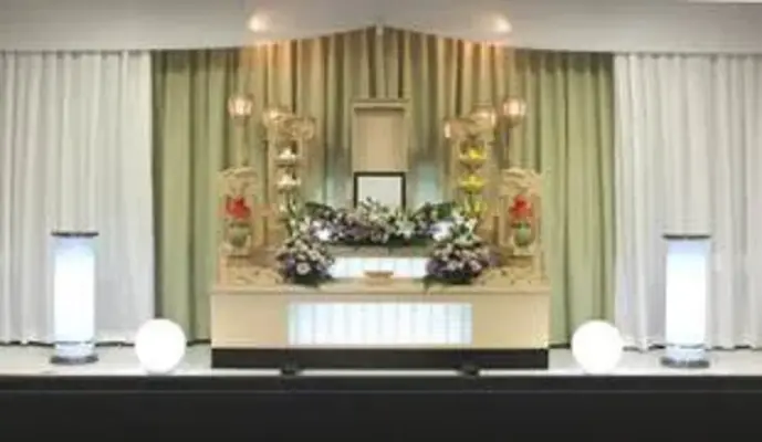 西口共栄社（男山会館）で葬儀を行なった写真