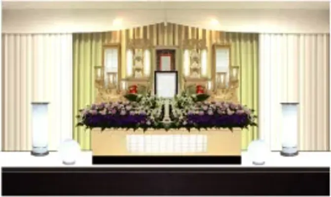 西口共栄社（男山会館）で葬儀を行なった写真