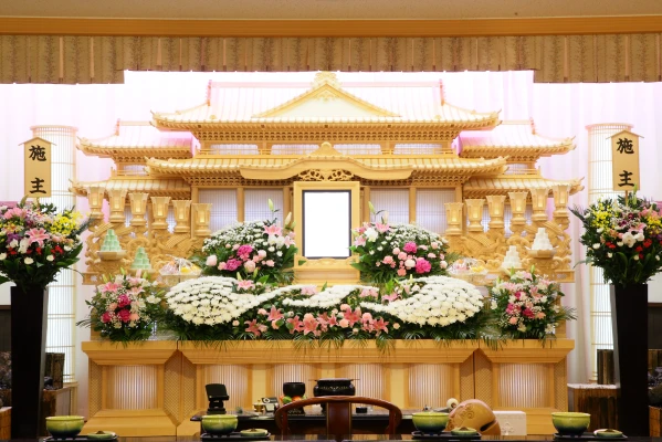 太田駅前メモリードホールで葬儀を行なった写真