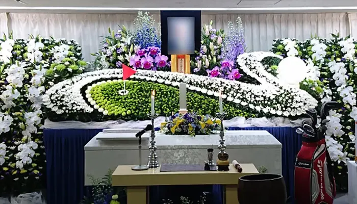池田造花店で葬儀を行なった写真