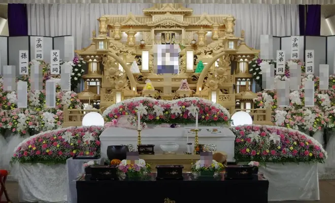 支援葬祭で葬儀を行なった写真