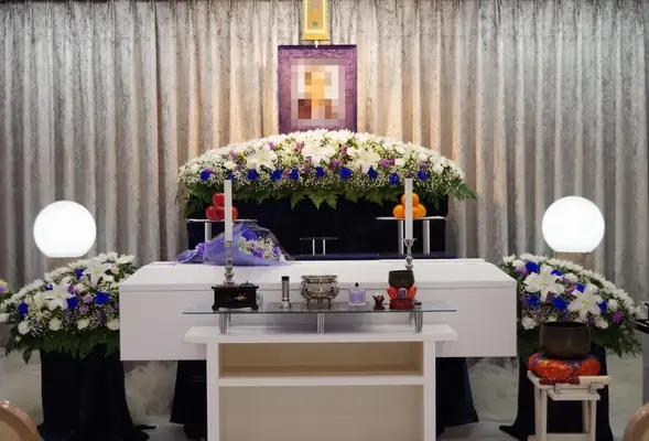 支援葬祭で葬儀を行なった写真