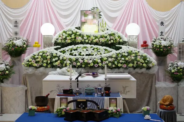 支援葬祭で葬儀を行なった写真