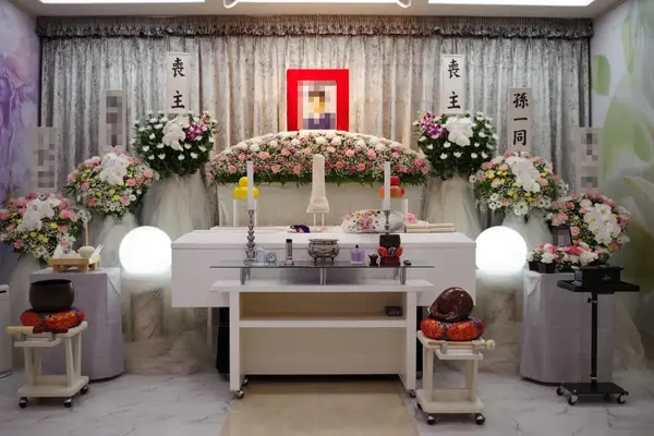 支援葬祭で葬儀を行なった写真