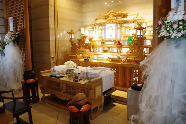 支援葬祭で葬儀を行なった写真