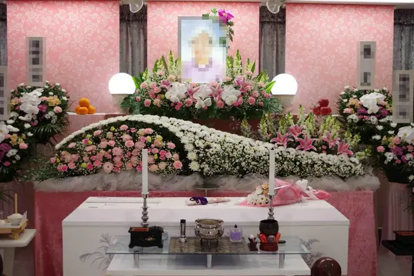 支援葬祭で葬儀を行なった写真