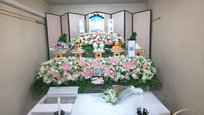 市民送社で葬儀を行なった写真