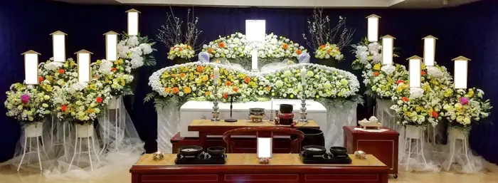 瑞穂斎場で葬儀を行なった写真