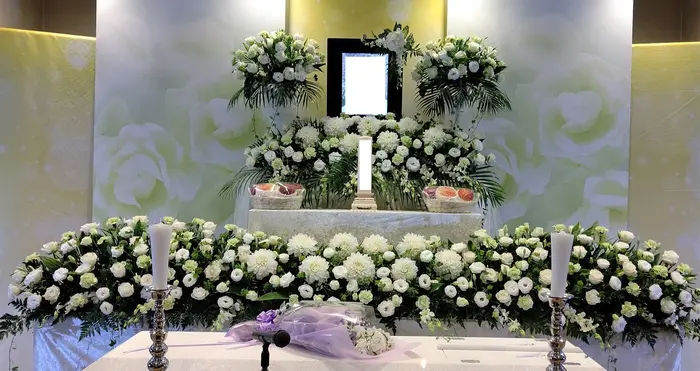 浦和斎場で葬儀を行なった写真