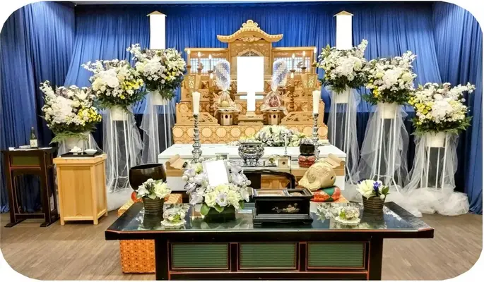 川越市民聖苑やすらぎのさとで葬儀を行なった写真