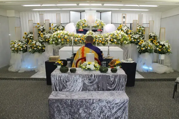 セレモニーユニットで葬儀を行なった写真