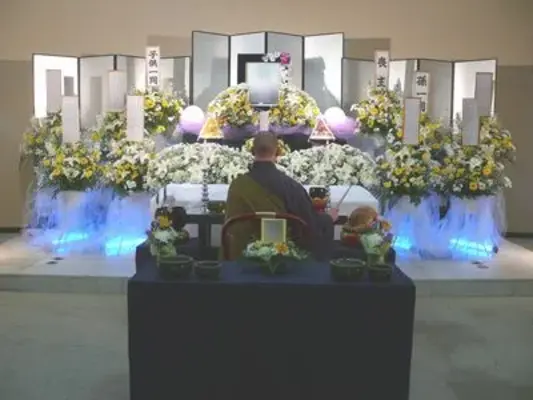 セレモニーユニットで葬儀を行なった写真