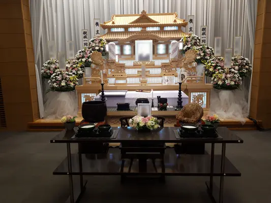 セレモニーユニットで葬儀を行なった写真