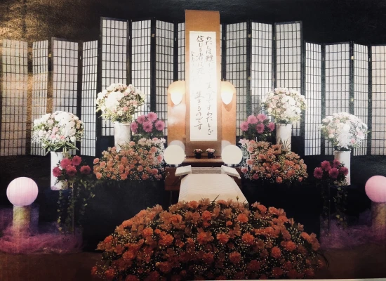 花勝葬祭で葬儀を行なった写真