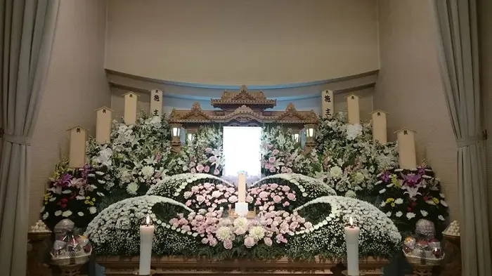 有限会社福島造花店（セレモニーホール花そうそう）で葬儀を行なった写真