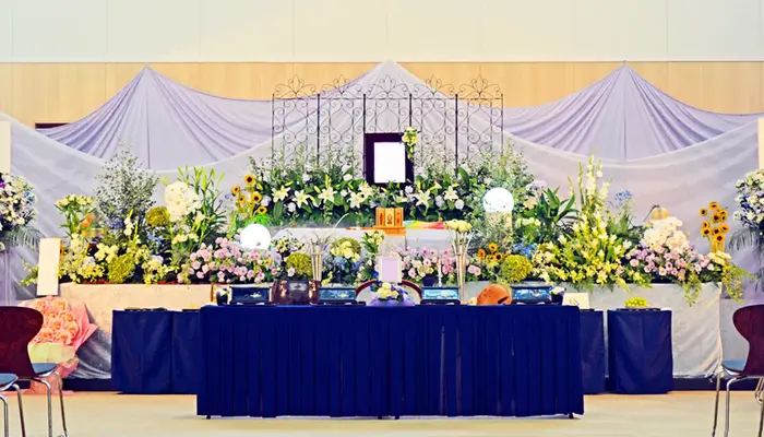 メモリアルヨーコーで葬儀を行なった写真