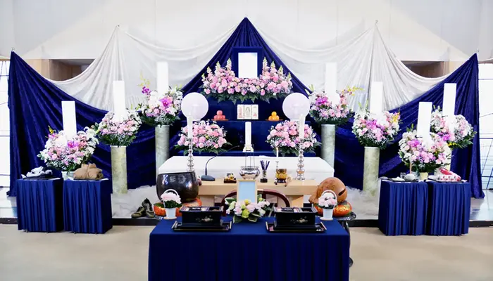 メモリアルヨーコーで葬儀を行なった写真