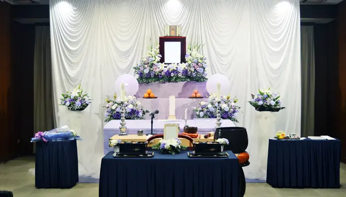 メモリアルヨーコーで葬儀を行なった写真