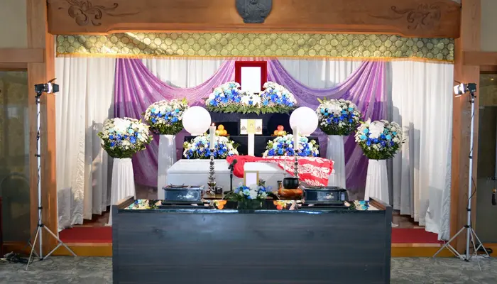 メモリアルヨーコーで葬儀を行なった写真