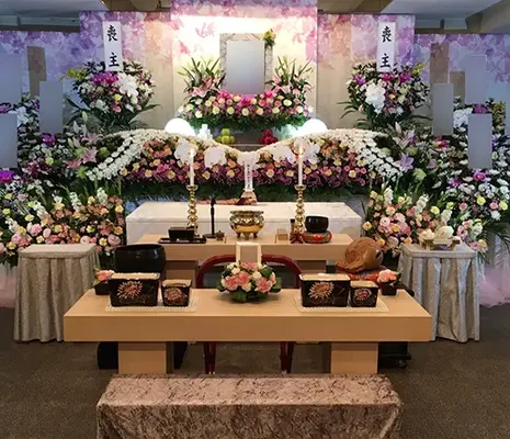 蓮浄社で葬儀を行なった写真