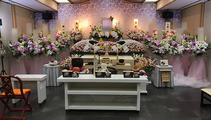 蓮浄社で葬儀を行なった写真