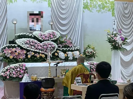 蓮浄社で葬儀を行なった写真