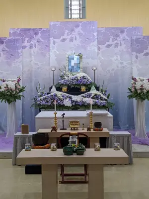 蓮浄社で葬儀を行なった写真