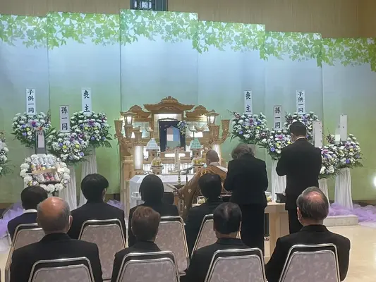 蓮浄社で葬儀を行なった写真