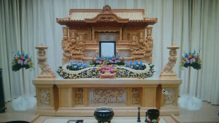 浦安市斎場で葬儀を行なった写真