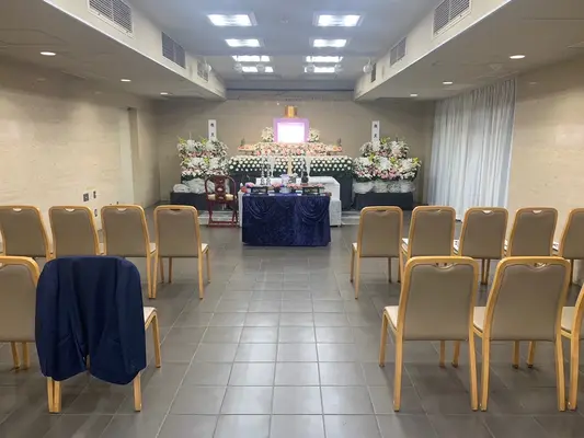 みどり会館で葬儀を行なった写真