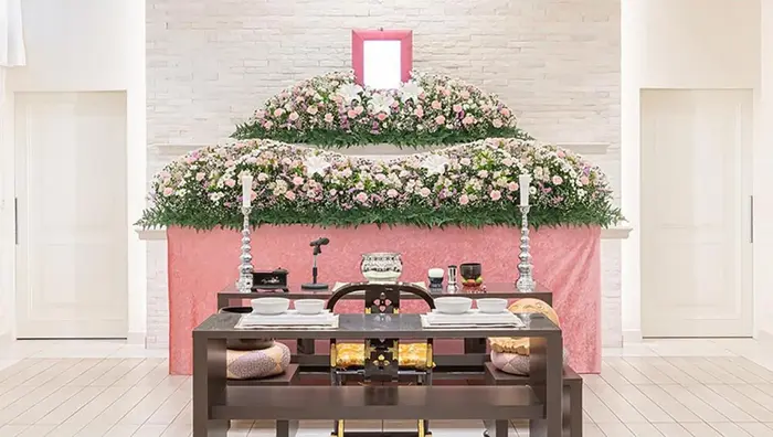 小さな森の家 松戸南花島で葬儀を行なった写真