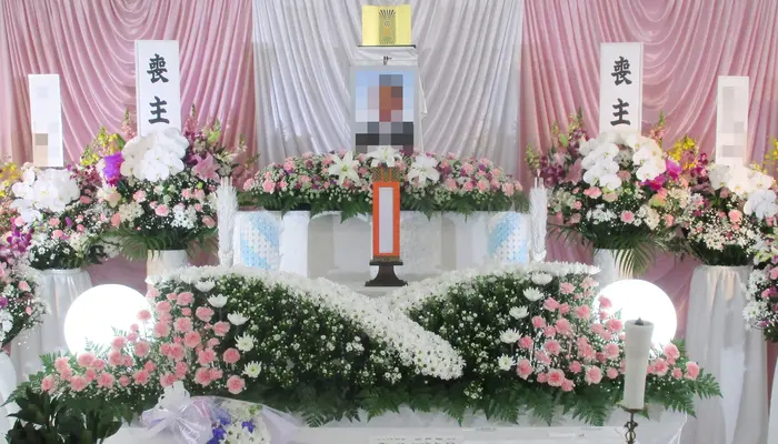 ウイングホール柏斎場で葬儀を行なった写真